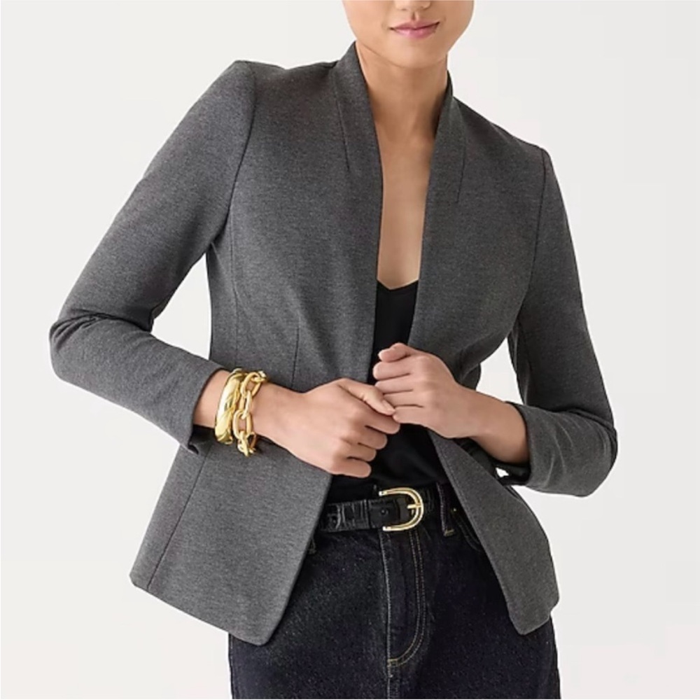 J.Crew 365 Going Out Blazer Sz 12 Stretch Twill Jacket Casual Work Career Preppy
